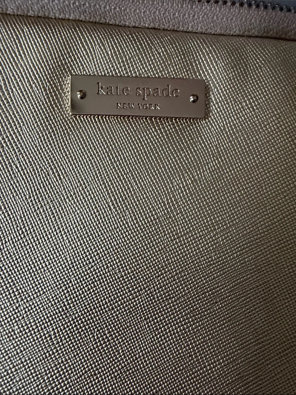 kate spade Metallic Gold laptop bag